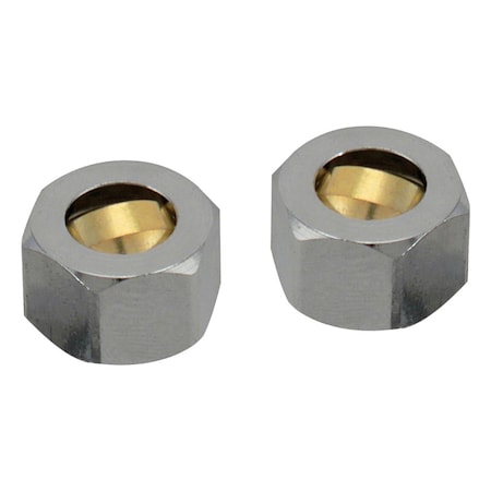 Plumb Pak Plumb Pak 3/8 in. Compression in. Brass Coupling Nut PP81PC